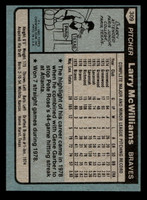 1980 Topps #309 Larry McWilliams Near Mint 