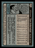 1980 Topps #324 Tom Underwood Near Mint+ 