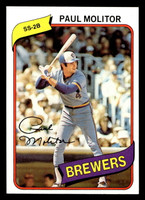 1980 Topps #406 Paul Molitor Near Mint+  ID: 523338