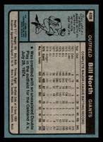 1980 Topps #408 Bill North Near Mint 