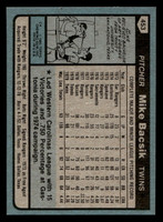 1980 Topps #453 Mike Bacsik Near Mint+ 