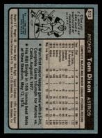 1980 Topps #513 Tom Dixon DP Near Mint+ 