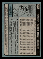 1980 Topps #527 Doug Rau DP Ex-Mint 