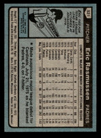1980 Topps #531 Eric Rasmussen Excellent+ 