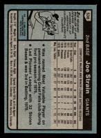 1980 Topps #538 Joe Strain Near Mint 
