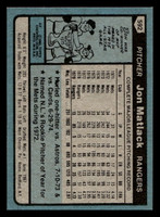1980 Topps #592 Jon Matlack Near Mint 