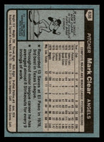 1980 Topps #638 Mark Clear Near Mint RC Rookie 