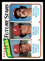 1980 Topps #682 Ramon Aviles/Dickie Noles/Kevin Saucier Phillies Future Stars Near Mint+ RC Rookie 