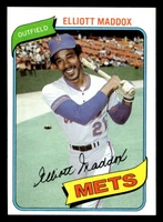1980 Topps #707 Elliott Maddox Near Mint+ 