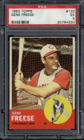 1963 Topps #133 Gene Freese Reds PSA 5 EX