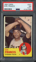 1963 Topps #303 Earl Francis Pirates PSA 7oc Near Mint
