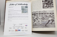 Jesse Owens Signed Book Pictorial History of American Sports PSA/DNA LETTER
