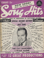 1947 February Song Hits Magazine  Bob Hope on Cover  sku37246