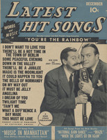 1944 December Song Hits Magazine  Bob Hope on Cover  sku37253