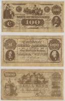 1975 Bel-Art Adv. Reproduction of Colonial & Confederate Currency Lot of 36 different  #*sku37301