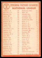 1964 Topps #3 Sandy Koufax/Marichal/Spahn/Maloney NL Pitching Leaders Excellent  ID: 523704