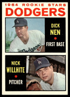 1964 Topps #14 Dick Nen/Nick Willhite Dodgers Rookies Ex-Mint RC Rookie  ID: 523715