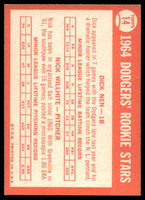 1964 Topps #14 Dick Nen/Nick Willhite Dodgers Rookies Ex-Mint RC Rookie  ID: 523715