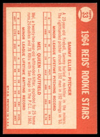 1964 Topps #33 Sammy Ellis/Mel Queen Reds Rookies Ex-Mint RC Rookie  ID: 523728