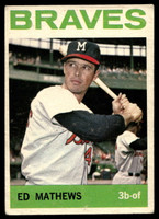 1964 Topps #35 Eddie Mathews Very Good  ID: 523733