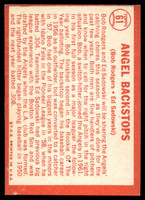 1964 Topps #61 Bob Rodgers/Ed Sadowski Angels Backstops Excellent+  ID: 523747