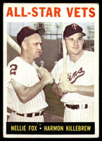 1964 Topps #81 Nellie Fox/Harmon Killebrew All-Star Vets Very Good  ID: 523762