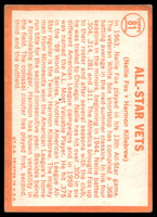1964 Topps #81 Nellie Fox/Harmon Killebrew All-Star Vets Very Good  ID: 523762