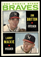 1964 Topps #94 Jim Britton/Larry Maxie Braves Rookies Ex-Mint RC Rookie  ID: 523769