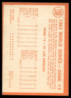 1964 Topps #138 World Series Game 3 L.A. Takes 3rd Straight Excellent+  ID: 523798