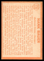 1964 Topps #178 Hank Bauer MG Ex-Mint  ID: 523826