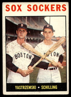 1964 Topps #182 Carl Yastrzemski/Chuck Schilling Sox Sockers G-VG  ID: 523828