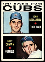 1964 Topps #192 John Boccabella/Billy Cowan Cubs Rookies Excellent+ RC Rookie  ID: 523837