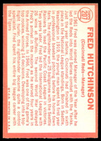 1964 Topps #207 Fred Hutchinson MG Very Good 