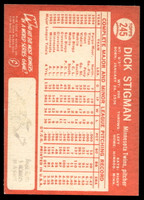 1964 Topps #245 Dick Stigman Near Mint  ID: 523875