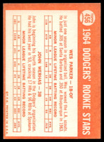 1964 Topps #456 Wes Parker/John Werhas Dodgers Rookies Very Good RC Rookie  ID: 524016
