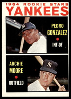 1964 Topps #581 Yankees Rookies Pedro Gonzalez/Archie Moore Yankees Rookies Excellent+ RC Rookie  ID: 524067