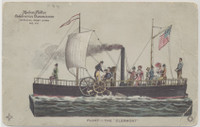 circ. 1910's Hudson-Fulton Celebration Commission Used Postcard "Float--The Clermont"  #*sku37286