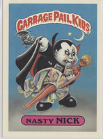 1986 Topps 1st Series Garbage Pail Kids Giant Stickers (5 x 7 inches) #1 Nasty Nick (TOUGH)  #*sku37336