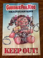1986 Topps Garbage Pail Kids Posters (12 x 17 inches) #6 GPK Headquarters  Keep Out!  #*sku37340