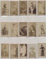 1887's - 1890's N245 Actors & Actresses Lot of 15 different  #*sku37346