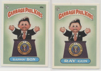 1985 Topps Garbage Pail Kids Series 2  #46a Rappin' Ron & #46b Ray Gun Marked Checklist (TOUGH)  #*sku37374