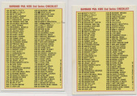 1985 Topps Garbage Pail Kids Series 2  #46a Rappin' Ron & #46b Ray Gun Marked Checklist (TOUGH)  #*sku37374
