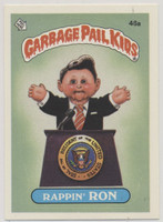 To1985pps Garbage Pail Kids Series 2  #46a Rappin' Ron Unmarked Checklist  (Pack Fresh) TOUGH #*sku37375
