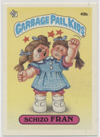 To1985pps Garbage Pail Kids Series 2  #49b Schizo Fran (Pack Fresh) TOUGH  #*sku37377