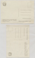 1959 Unused Post Cards Soviet Moon Spacecraft and Sputnik Lot of 2 different  #*sku37396