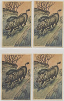 circ. 1930's D12 Bread Advertising Animals in Their Habitats  Lot of 2 different plus 5 duplicates  #*sku37400