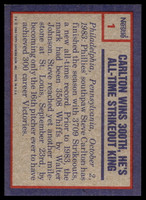1984 Topps Nestle #1 Steve Carlton Near Mint+ 