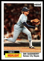 1984 Topps Nestle #3 Dan Quisenberry Near Mint+ 