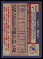 1984 Topps Nestle #7 Gary Lucas Near Mint+ 