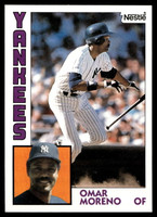 1984 Topps Nestle #16 Omar Moreno Near Mint+ 